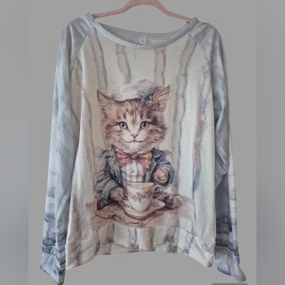 No Label Sweaters - No Brand, Women's Cute Kitty Sweater, NWOT Size Large
